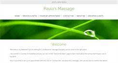Desktop Screenshot of paulasmassage.com