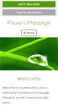 Mobile Screenshot of paulasmassage.com